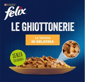 تصویر پوچ گربه فلیکس پورینا طعم گوساله و گوجه در سس 75 گرم - روسیه Felix Purina Beef & Tomato 85g