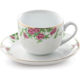 تصویر سرویس چینی زرین 6 نفره چای خوری بیدگل (12 پارچه) ا Zarin Iran ItaliaF Bidgol 12 Pieces Porcelain Tea Set Zarin Iran ItaliaF Bidgol 12 Pieces Porcelain Tea Set