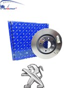 تصویر دیسک ترمز چرخ جلو پژو 206 و 207 شرکتی 