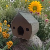 تصویر آشیانه پرنده چوبی دستساز کد 4 