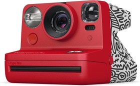 تصویر دوربین چاپ فوری برند Polaroid مدل Polaroid Now I-Type (9067) |رنگ قرمز و طرحKeith Haring-ارسال 15 الی 20 روزکاری 