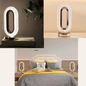 تصویر چراغ خواب کریستال طرح بیضی Bed Light