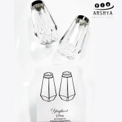 تصویر نمکدان شیشه‌ای یاقوت (جفت) 