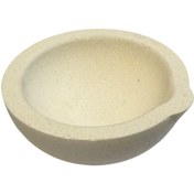 تصویر بوته سرامیکی کاسه‌ای هوا گاز 100 گرمی Ceramic Crucible Bowl