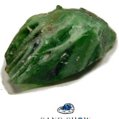تصویر سنگ راف ابسیدین سبز نمونه استثنایی و اصل و معدنی S1188 