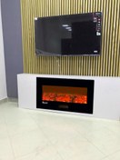 تصویر شومینه برقی الیسان سایز50*90 باهیتر تک رنگ - گرمایشی fireplace elisan 90