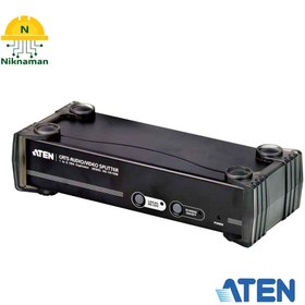 تصویر ویدئو اسپلیتر 4 پورت VGA-Audio-Rs232 آتن (ATEN) مدل VS1508 