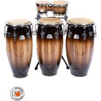 تصویر PEARL ELITE SERIES OAK CONGAS WITH BONGO AND STANDکونگا سه لنگه با بانگو و پایه بانگو کد 3761 