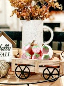 تصویر قندگیاهی فانتزی توت فرنگی - دورنگ / 200گرم qandnoosh