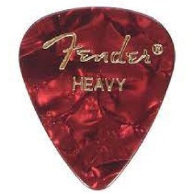 تصویر Fender Celluloid Picks 351 Red Moto Heavy 12 Pack 