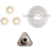 تصویر شفت و چرخ دنده های صندلی برقی سمند ، پژو و دنا 