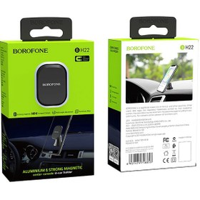 تصویر پایه نگهدارنده آهن ربایی موبایل بروفون مدل BH22 BOROFONE BH22 Magnetic Car Phone Holder