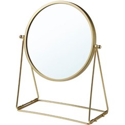 تصویر آینه رومیزی طلایی ایکیا مدل LASSBYN IKEA ا LASSBYN Table mirror gold-colour 17 cm LASSBYN Table mirror gold-colour 17 cm