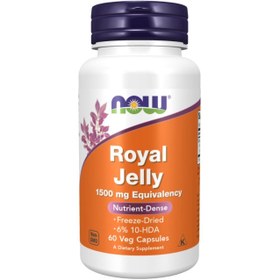 تصویر کپسول رویال ژلی ناو NOW Royal Jelly 500mg (60 عددی) ا Now Royal Jelly Now Royal Jelly