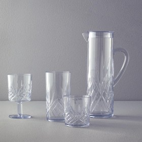 تصویر پارچ آب اکریلیک انگلیش هوم مدل Olivia سایز 1.5 لیتری شفاف Olivia Acrylic Jug 1,5 LT Transparent