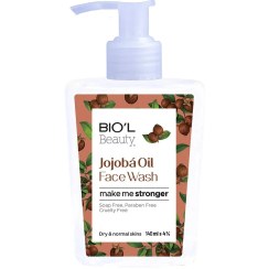 تصویر ژل شستشوی صورت بیول حاوی روغن جوجوبا 140 میلی لیتر Biol face wash gel containing jojoba oil 140ml