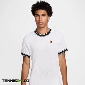 تصویر تی شرت تنیس مردانه نایک Nike Court Heritage T-Shirt - سفید 