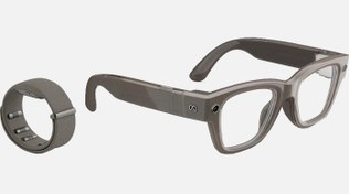 تصویر عینک هوشمند متا ری‌بن با عدسی ترنزیشنز و دستبند کنترل EMG Meta Ray-Ban Display + Neural Band 