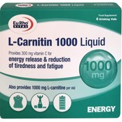 تصویر ال کارنیتین 1000 میلی گرم مایع یوروویتال 6 ویال 25 میلی لیتری L-carnitine 1000 Liquid Eurhovital 6 vials 25 ml