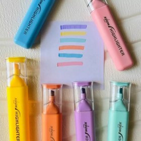 تصویر ماژیک هایلایت ۷ رنگ پاستلی 