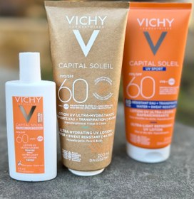 تصویر ضد افتاب/لوسیون بسیار سبک «ویشی »کانادا 200میل VICHY sun care(200 mil)