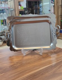 تصویر سینی استیل دالبری سایز بزرگ 