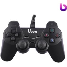 تصویر دسته بازی دوبل شوکدار سیمی Exon UC-JS704S2 PC PC Dual Shock Gaming Controller