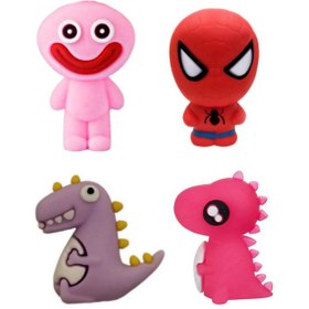 تصویر سرمدادی مدل فانتزی طرح کیسی میسی و دایناسور بسته 4 عددی 