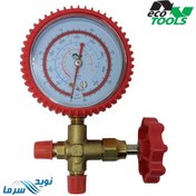 تصویر گیج منیفولد تکی فشار بالا اکو رنگ قرمز 
