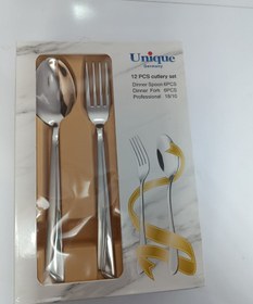 تصویر قاشق چنگال یونیک 