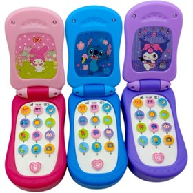 تصویر موبایل اسباب بازی موزیکال تاشو مدل تلفن 2032 Mobile Toy Music Folding Model 2032