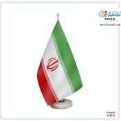 تصویر پرچم رومیزی ایران برش لیزری 