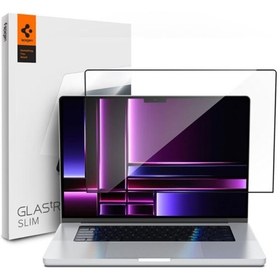 تصویر محافظ صفحه نمایش اسپیگن MacBook Pro 16″ Screen Protector GLAS.tR SLIM (2021/2023) 