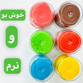 تصویر خمیربازی ارگانیک 6 رنگ 