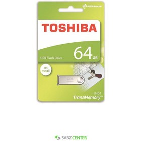 تصویر فلش مموری توشیبا مدل TransMemory U401 ظرفیت 64 گیگابایت TransMemory U401 64GB USB 2.0 Flash Memory