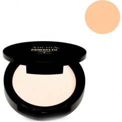 تصویر پنکک دوکاره پرفکت فیت آموتیا 340-بژ طبیعی amutiya PERFECT FIT 2 IN 1 COMPACT POWDER FOUNDATION WITH ARGAN OIL