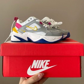 تصویر کتونی بچه گانه نایک تکنو سفید طوسی Nike M2K TEKNO 