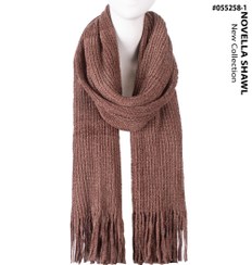 تصویر شال بافتنی ریشدار کد 055258 