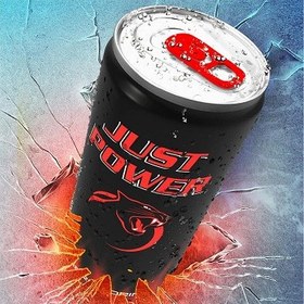 تصویر انرژی زا جاست پاور 500 میل اصل JUST POWER ENERGY DRINK