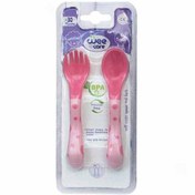 تصویر وی کر قاشق و چنگال کودک حرارتی Wee Care Baby Spoon & Fork