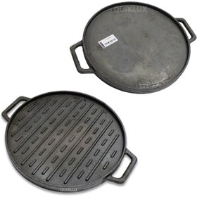 تصویر تابه گرد گریل چدنی 