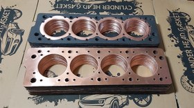 تصویر واشر سرسیلندر پژو 405 xu7 مسی - 1.5 میل / تنها دهنه مسی ا cylinder head gasket cylinder head gasket