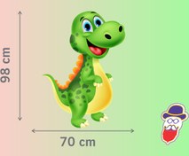 تصویر استیکر دایناسور خندان - کد A057 