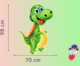 تصویر استیکر دایناسور خندان - کد A057 