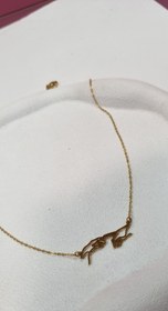 تصویر گردنبند طلایی استیل 