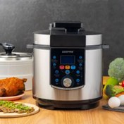 تصویر زودپز و مولتی کوکر برقی چندکاره جیپاس GMC35037 Multi-Function Pressure Cooker, Steamer & Egg Boiler, GMC35037 | Non-Stick Pot | 24 Hours Delay Timer | 18-In-1 Multi-Functions | Cook Rice, Crispy, Soup, Stew, Porridge, Steam, Slow Cooker, Cake, Egg, Yogurt, Bean, Meat