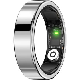 تصویر حلقه هوشمند استیل ضد آب مدل SR09 - مشکی / ۱۲ Smart Ring Sr09