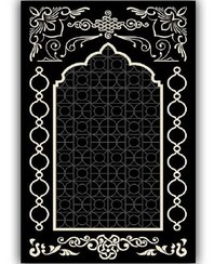 تصویر خرید غیر حضوری فرش سجاده ای نماز خانه کد N109 - 110*75 سانتی متر (سجاده) 