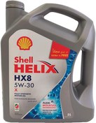 تصویر روغن موتور شل هیلکس مدل Shell Helix Ultra 5W-30 HX8 اصلی پنج لیتری 