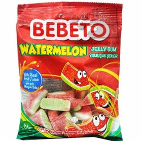 تصویر پاستیل شکری هندوانه ببتو 80 گرم Bebeto watermelon sugar paste 80gr